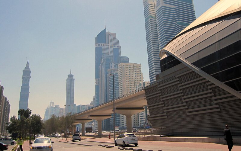 Dubai skyline with modern buildings