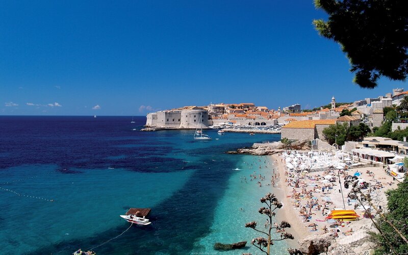 Dubrovnik Old Town — Blue, Serene, Afternoon, Photograph, Beach