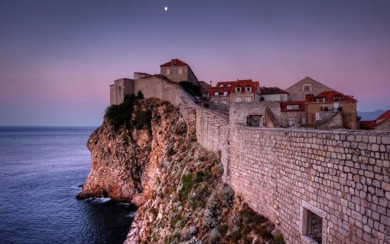 Dubrovnik Old Town — Blue, Serene, Sunset