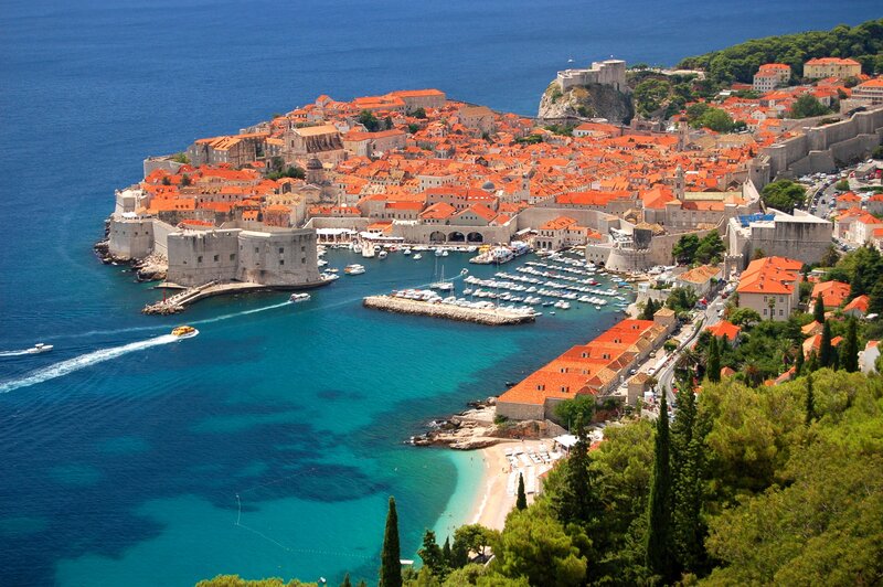 Dubrovnik old town harbor