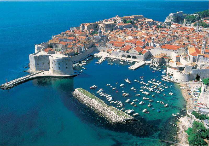 Dubrovnik old town harbor