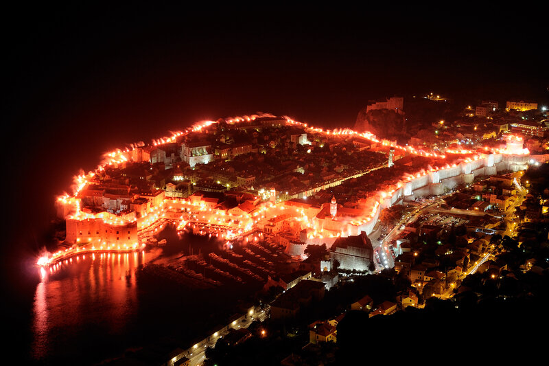 Dubrovnik Old Town — Red, Dramatic