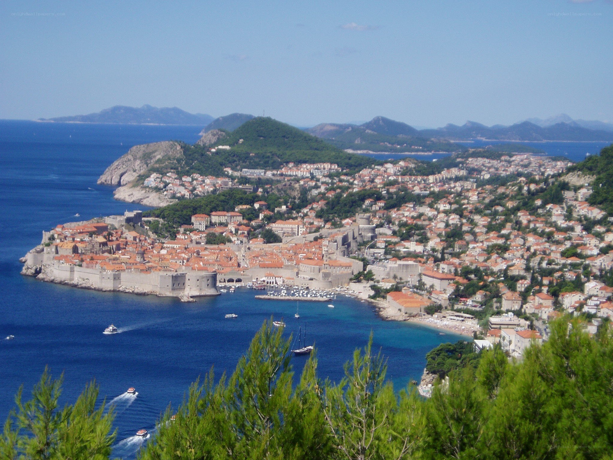 Dubrovnik old town view