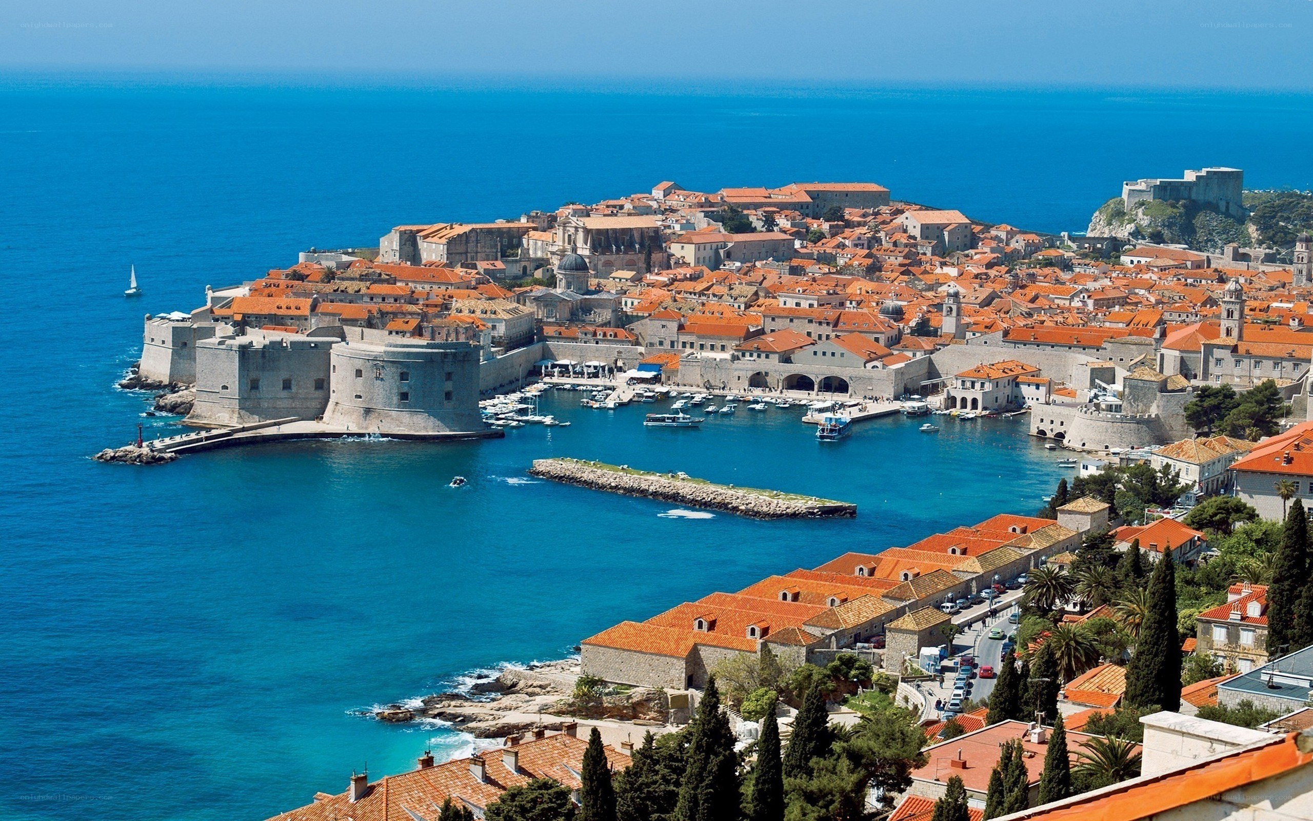 Dubrovnik old town view