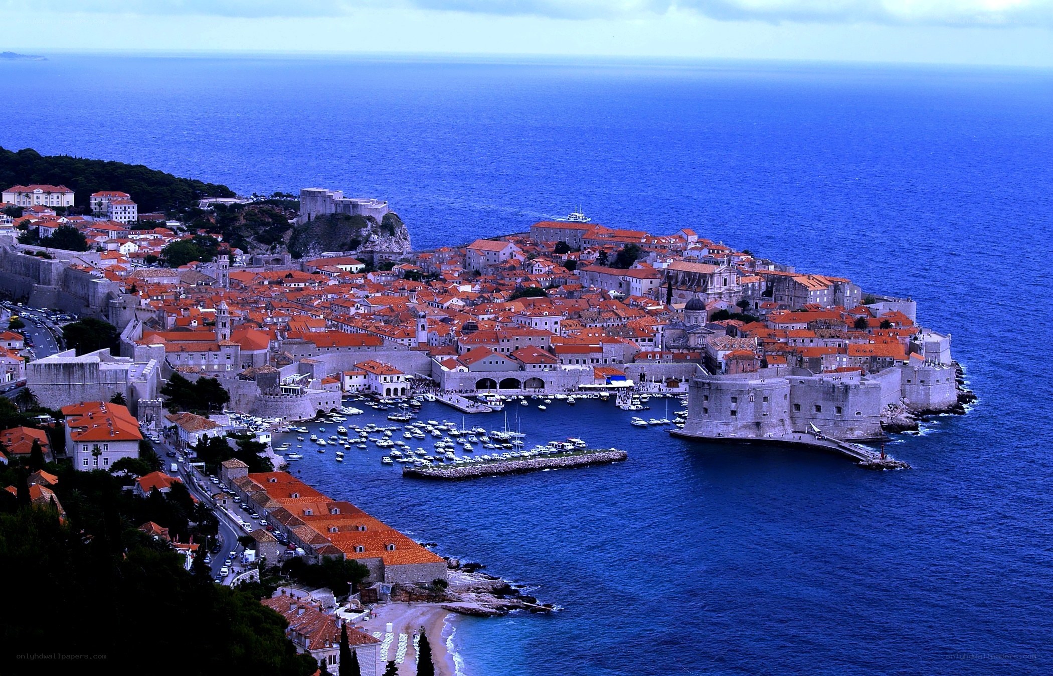 Dubrovnik old town view