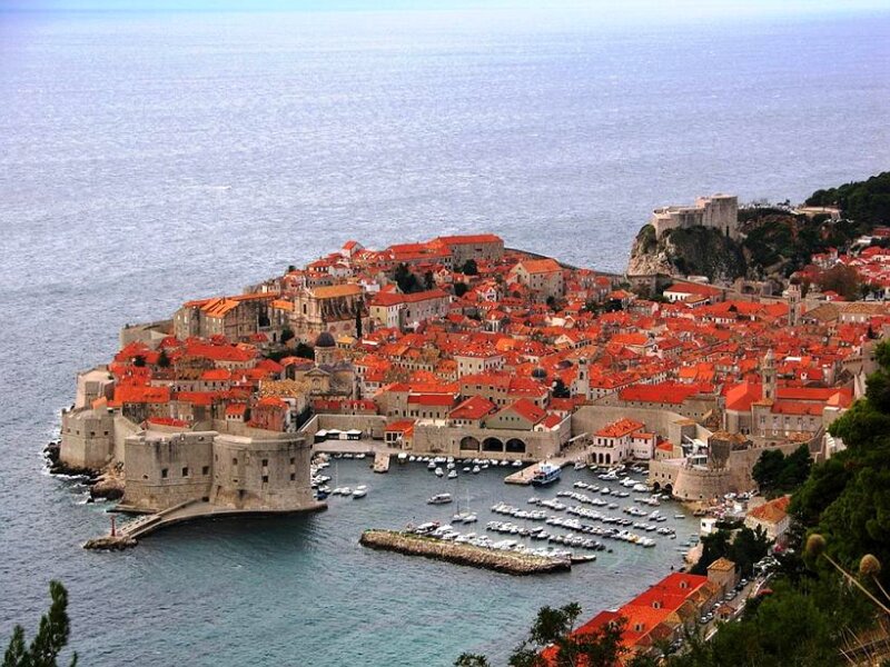 Dubrovnik old town view