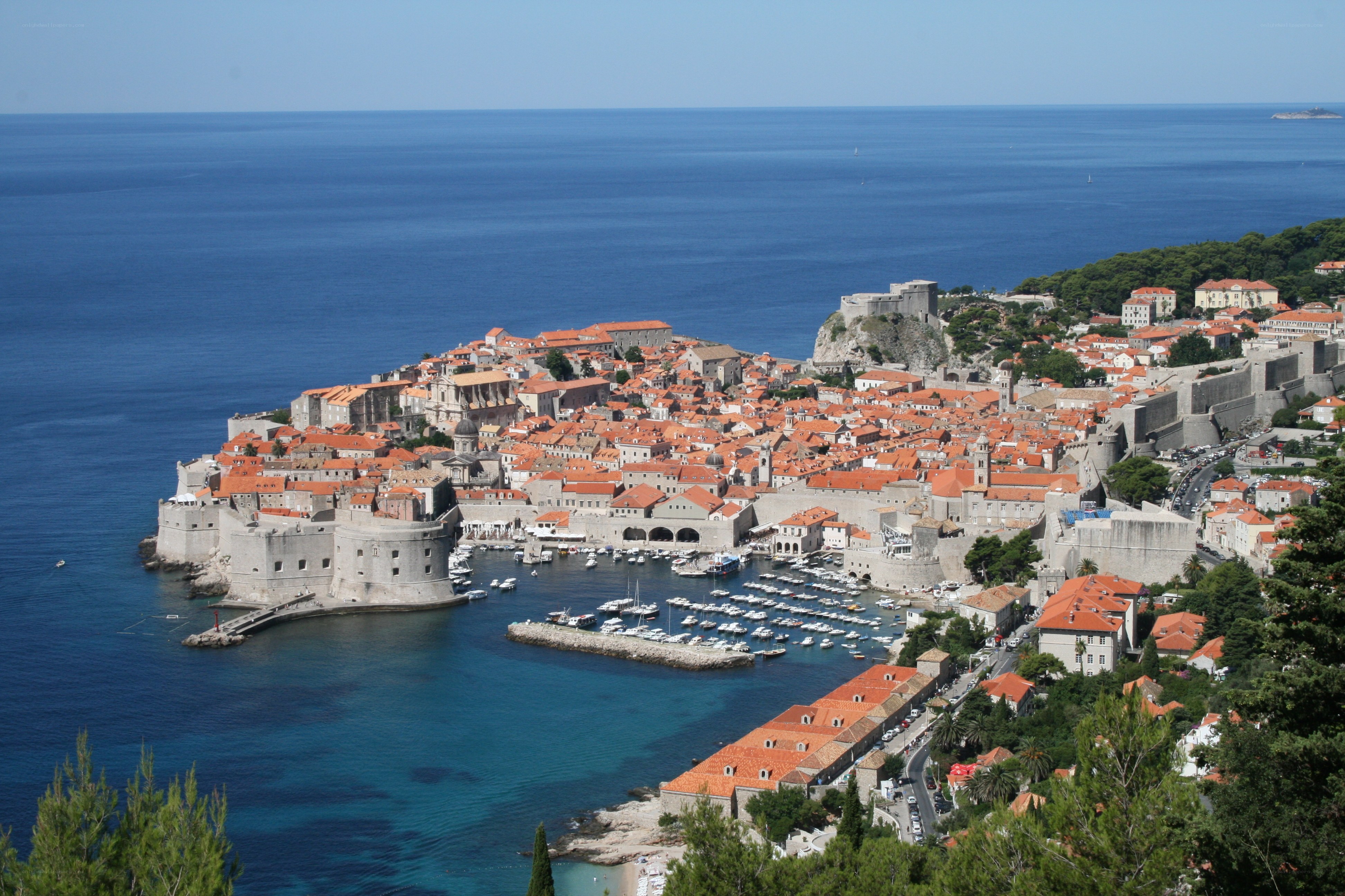Dubrovnik old town view