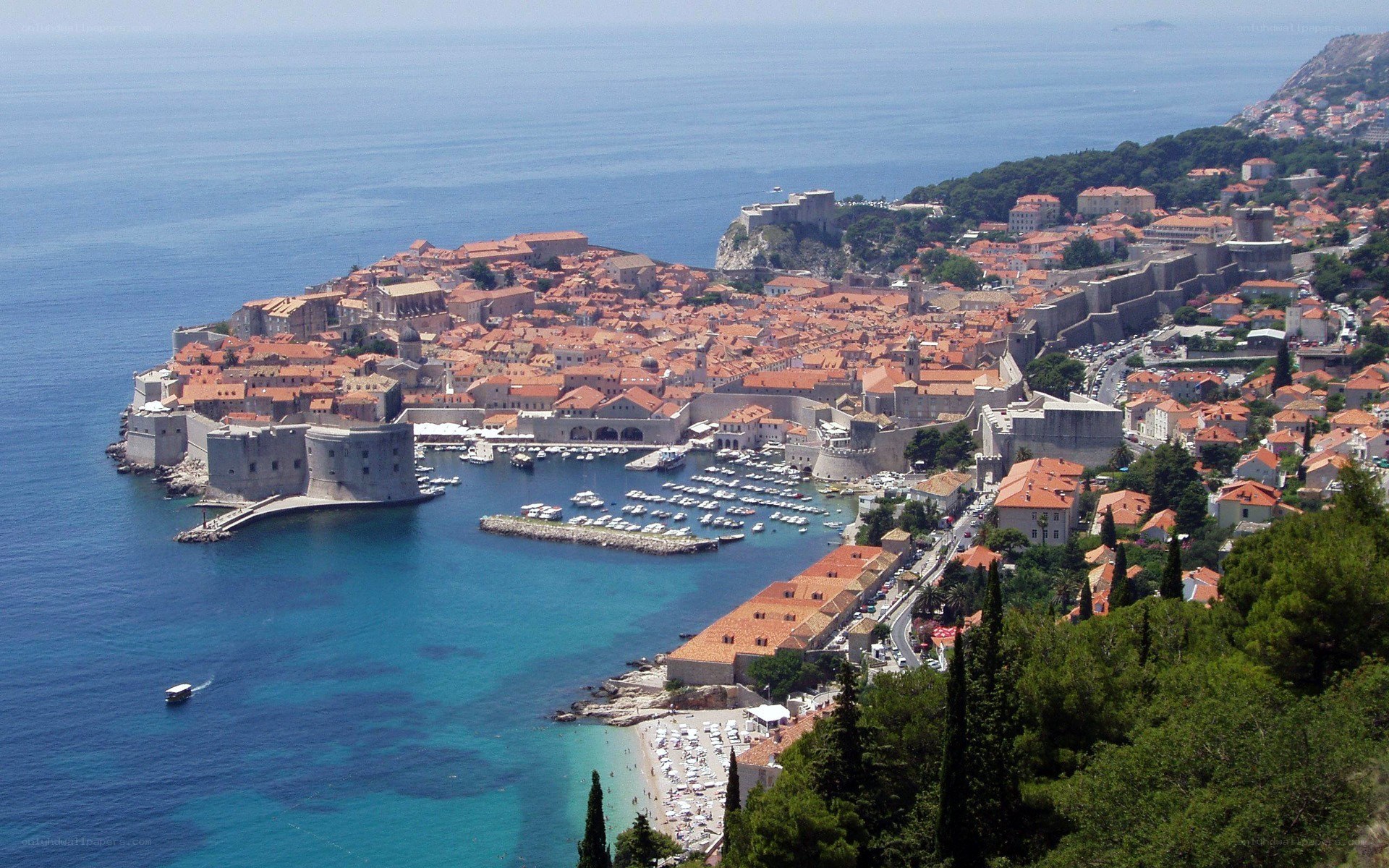 Dubrovnik old town view