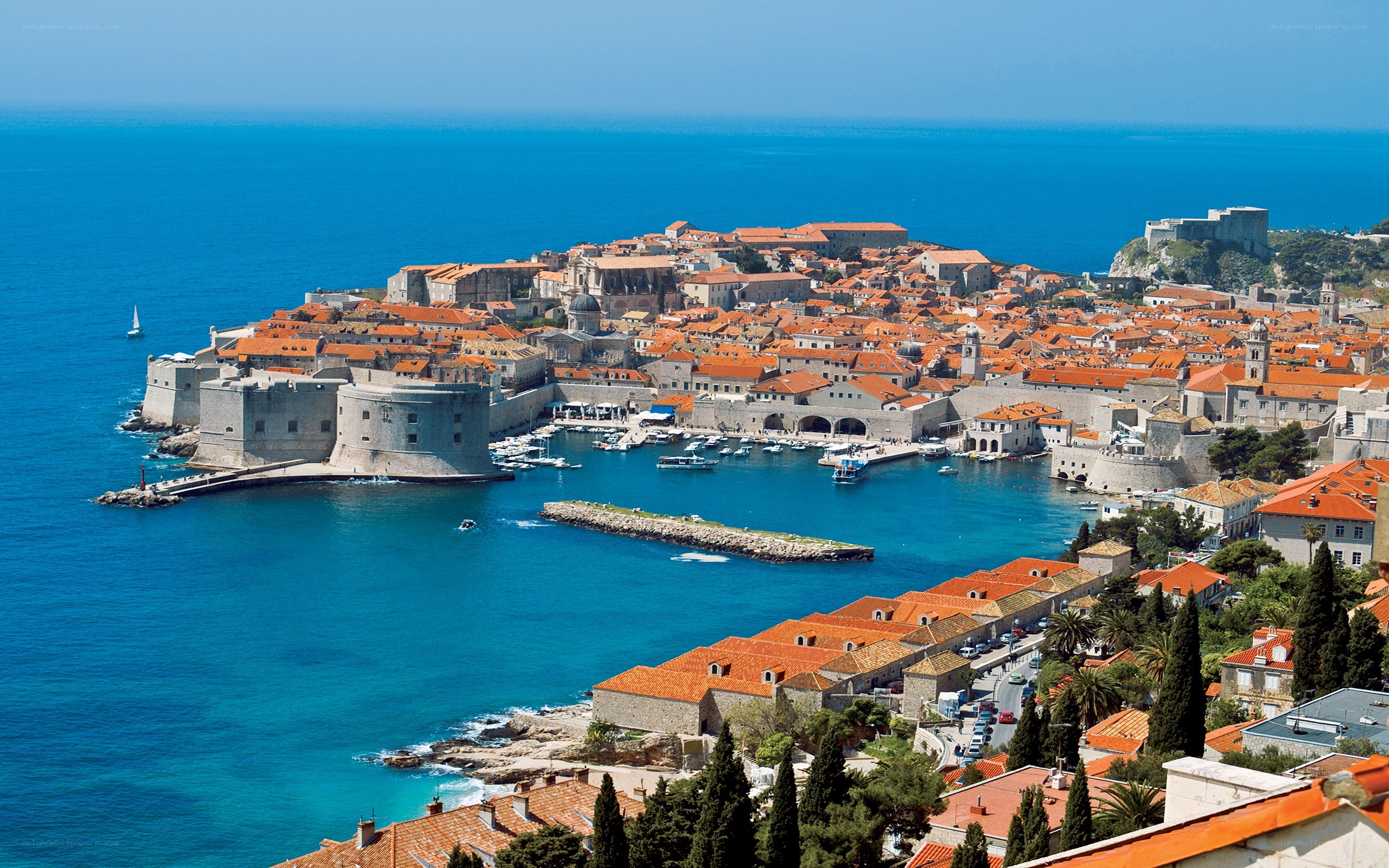 Dubrovnik old town view