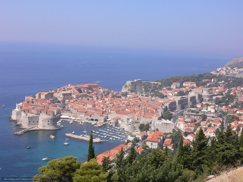 Dubrovnik old town view