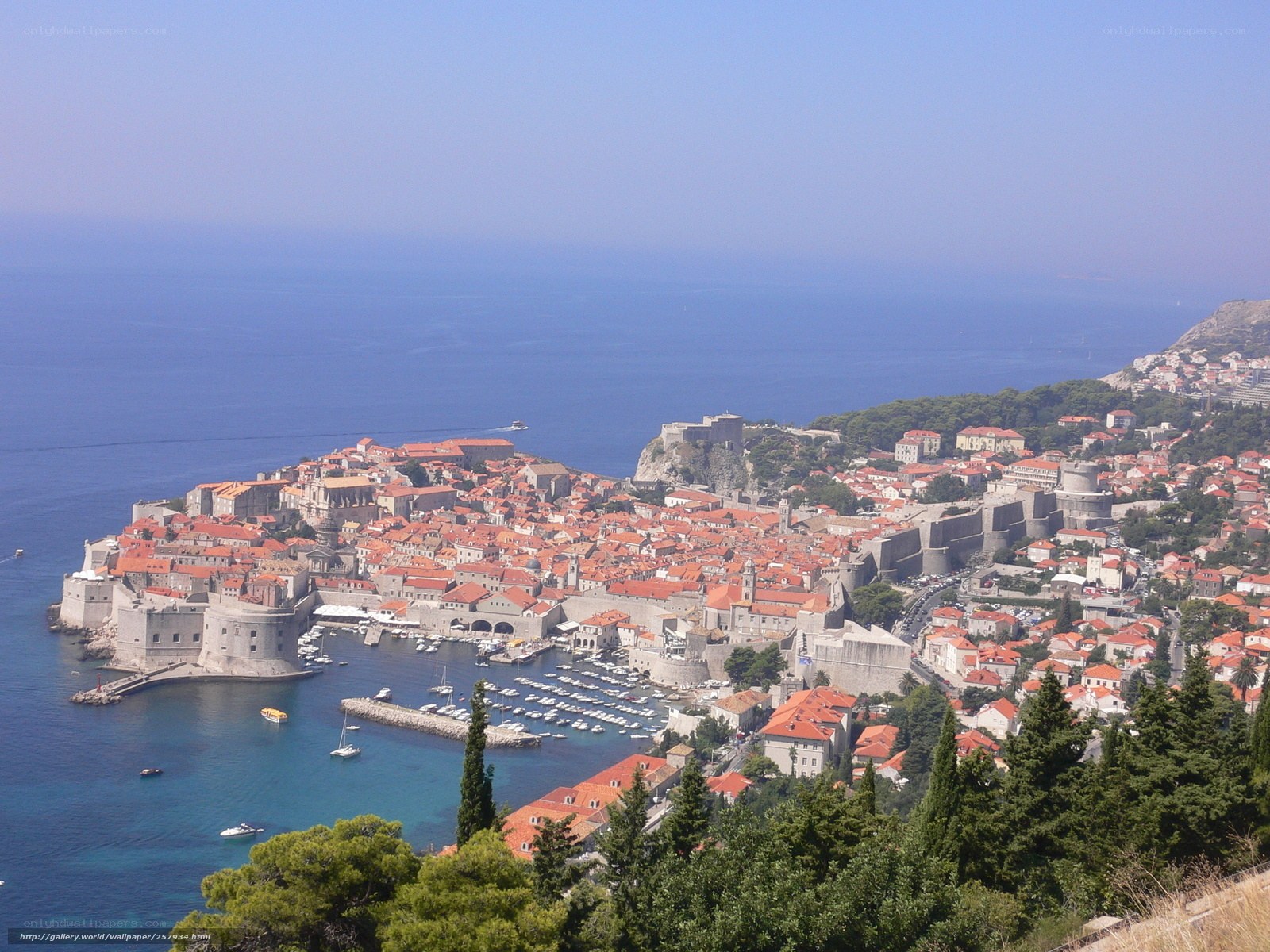 Dubrovnik old town view