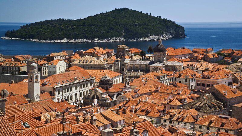 Dubrovnik Rooftops and Island