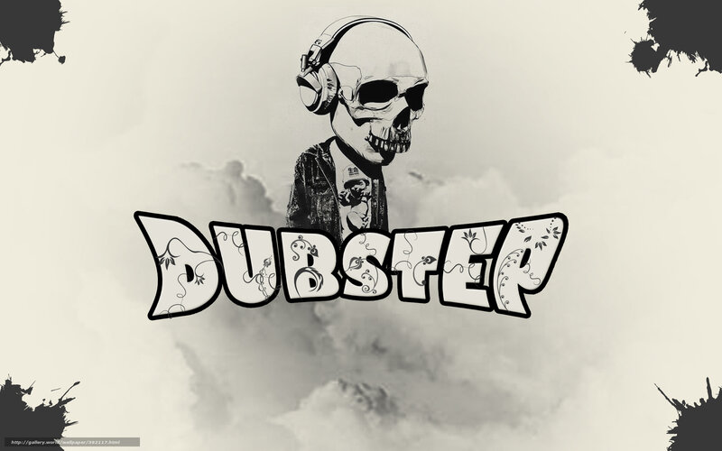 Dubstep DJ skull art