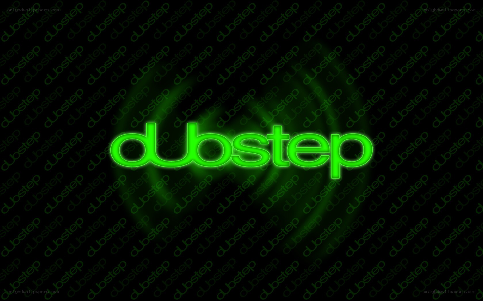 Dubstep logo on black background