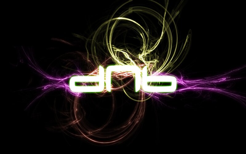dubstep logo with light effects