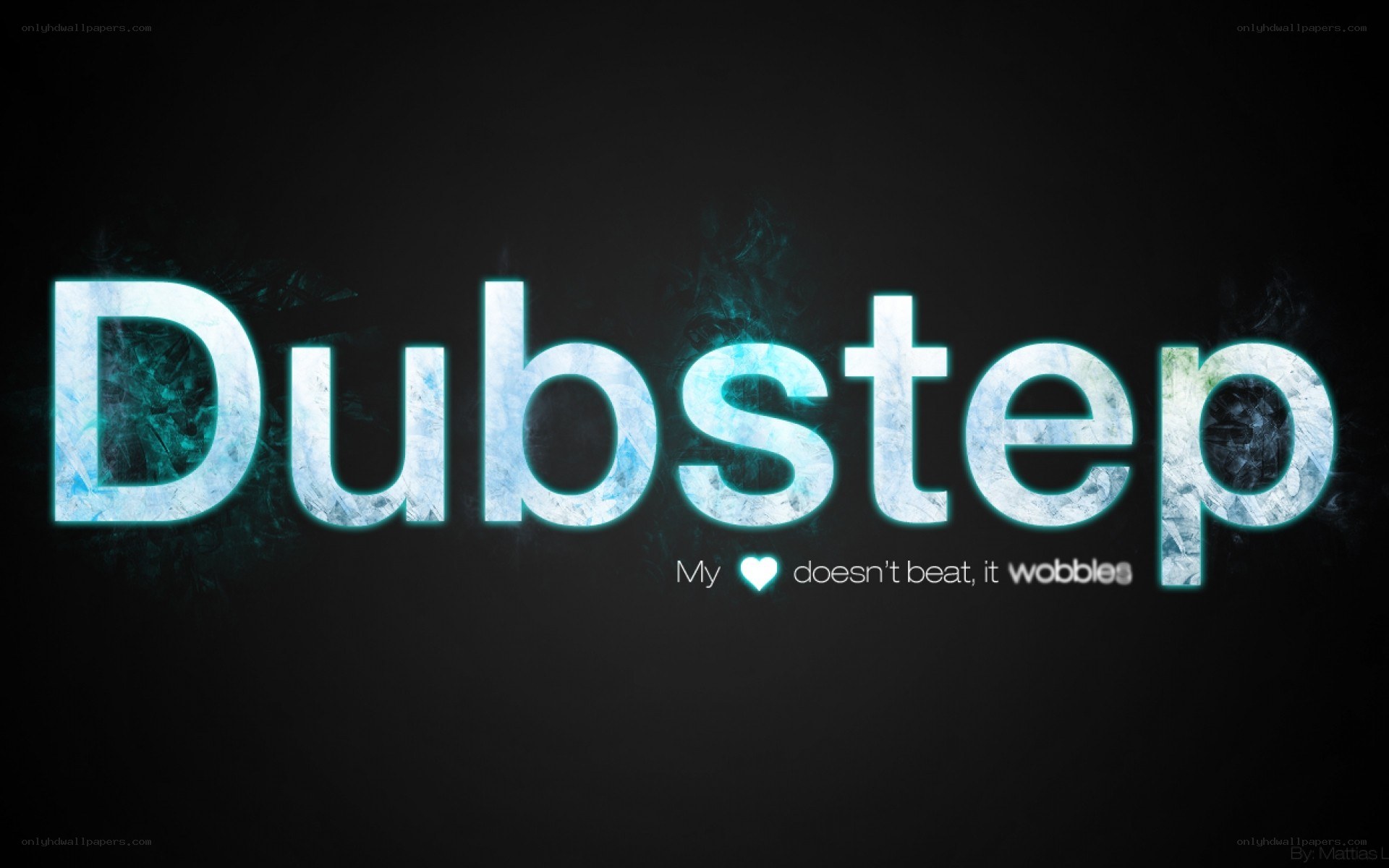 Dubstep music text art