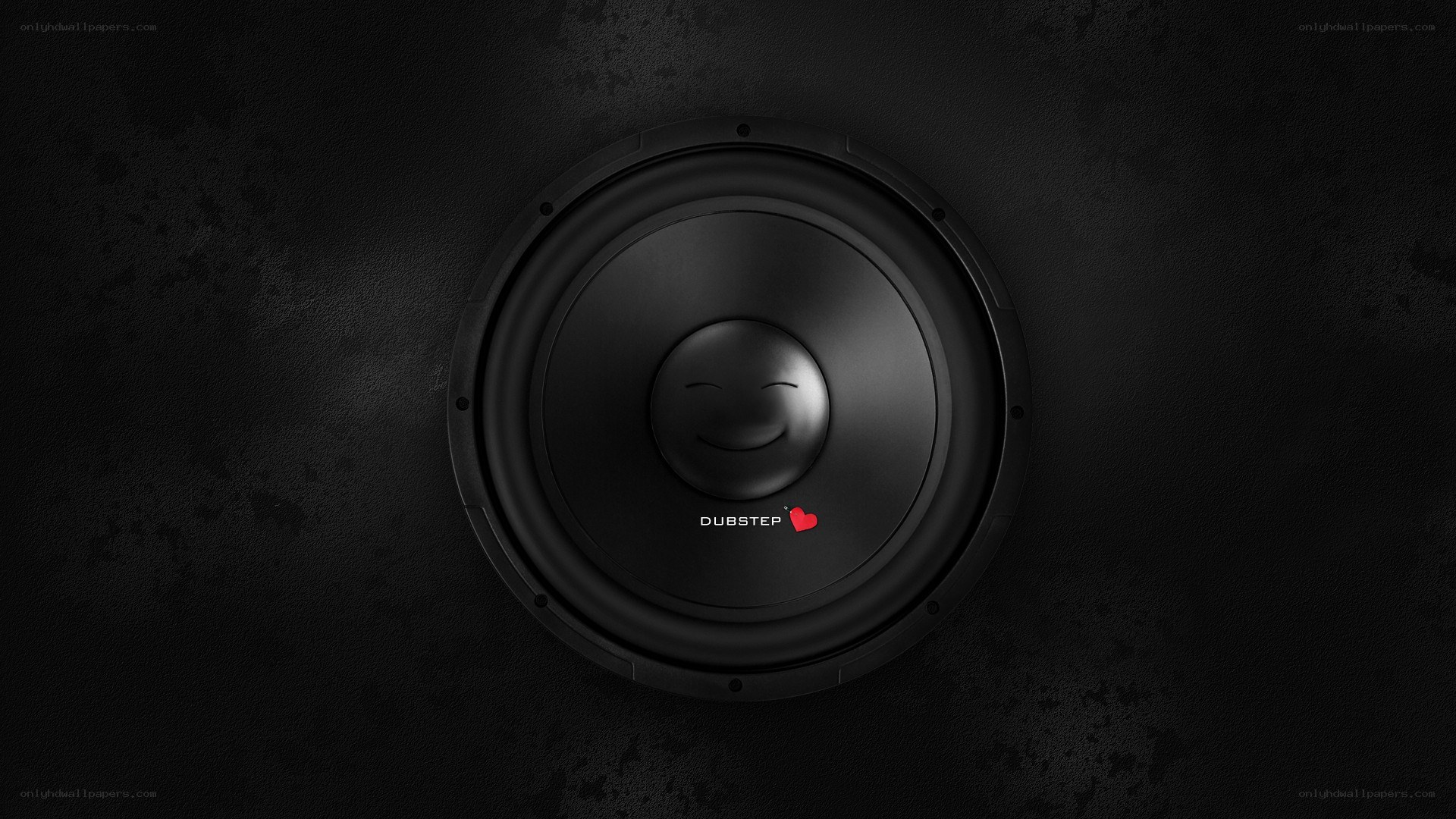 Dubstep speaker with smiley face