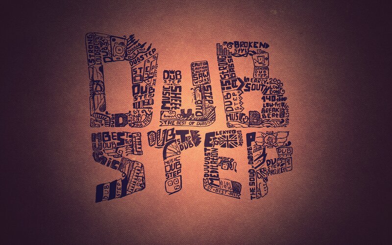 Dubstep Text Art — Brown