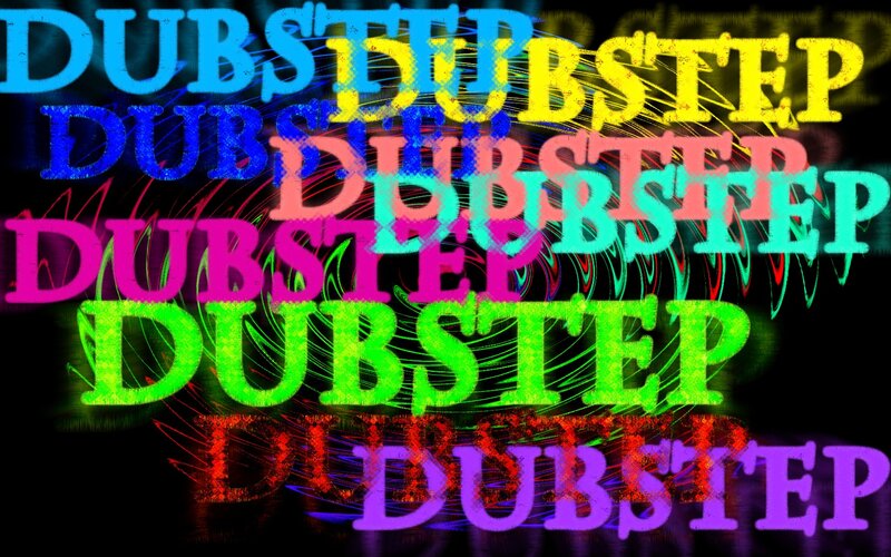 Dubstep text collage