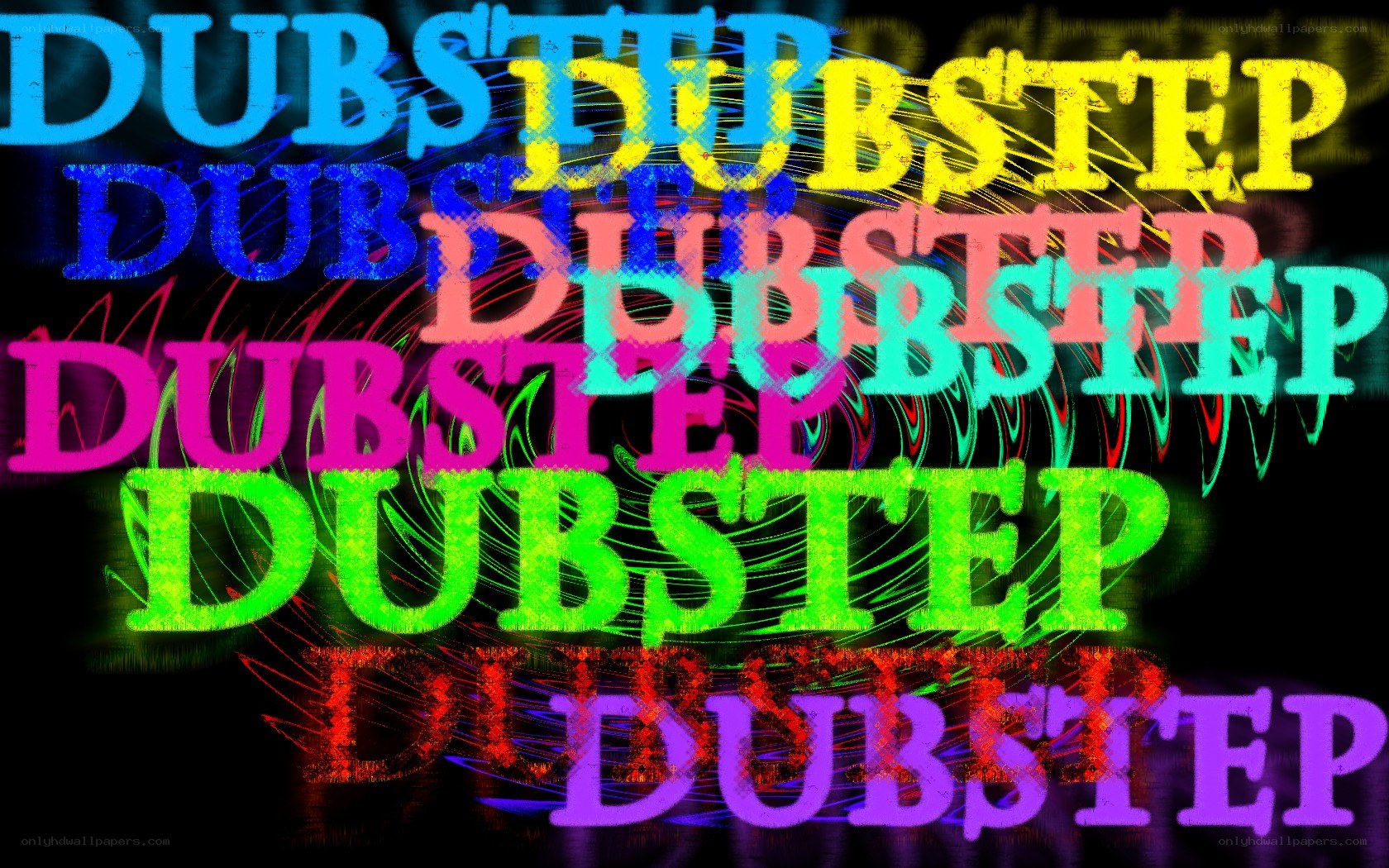 Dubstep text collage