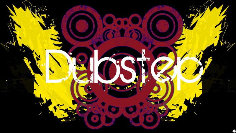 Dubstep Text Logo — Black, Energetic, Digital Art