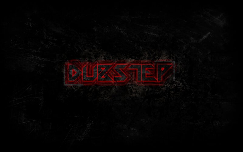 DUBSTEP Text Logo — Black