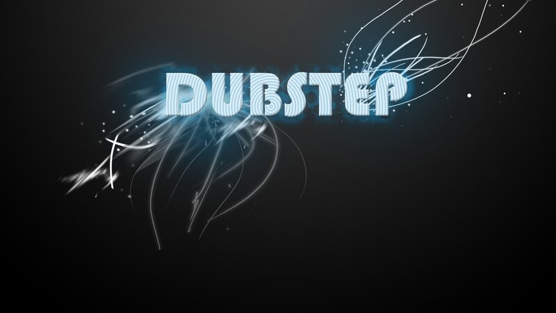 Dubstep text with light effects