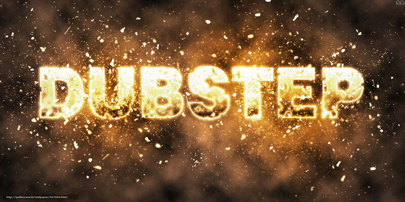 Dubstep text with sparks
