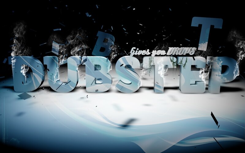 Dubstep text with visual effects