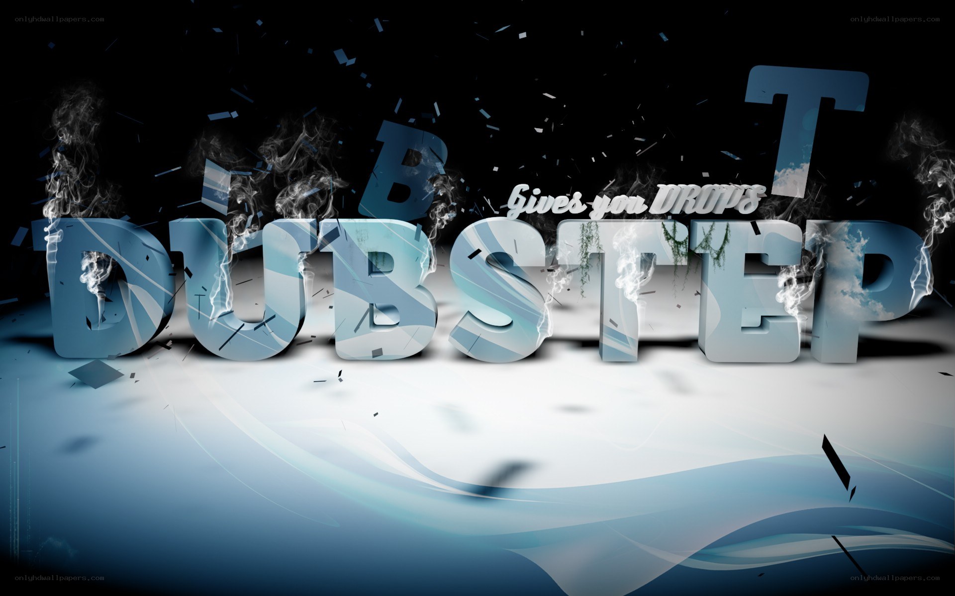 Dubstep text with visual effects