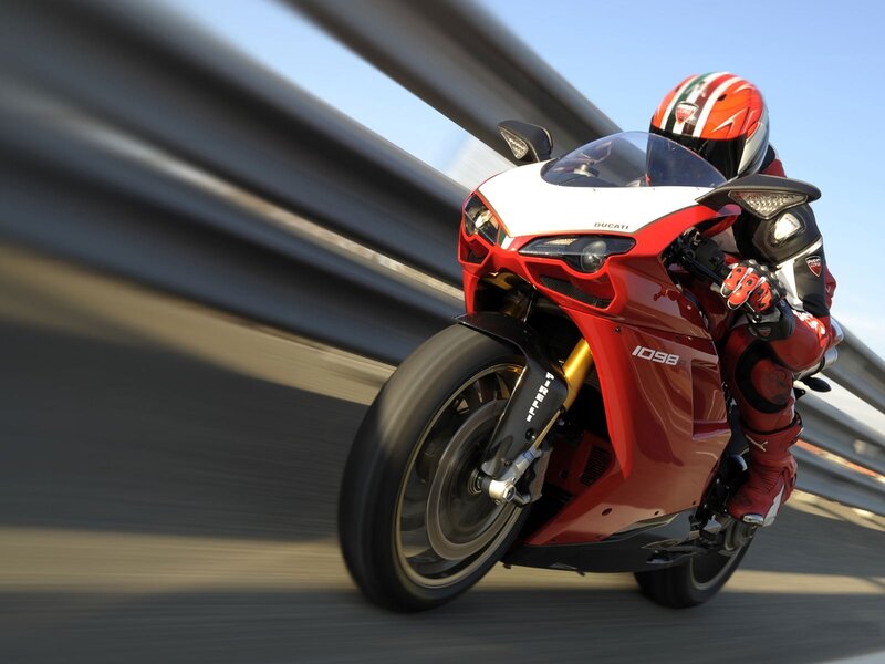 Ducati 1098 in motion
