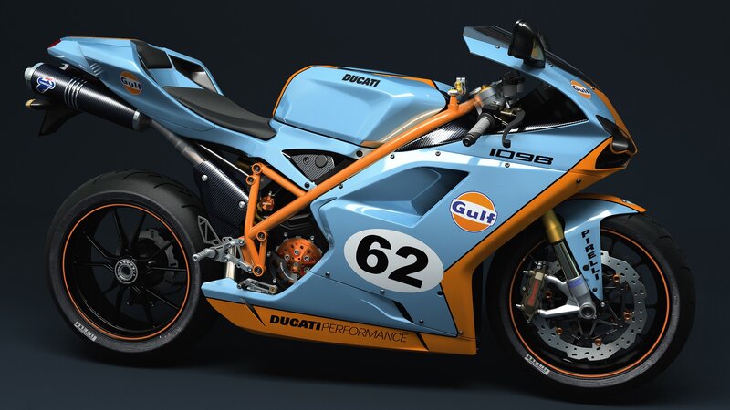 Ducati 1098 Motorcycle — Light Blue