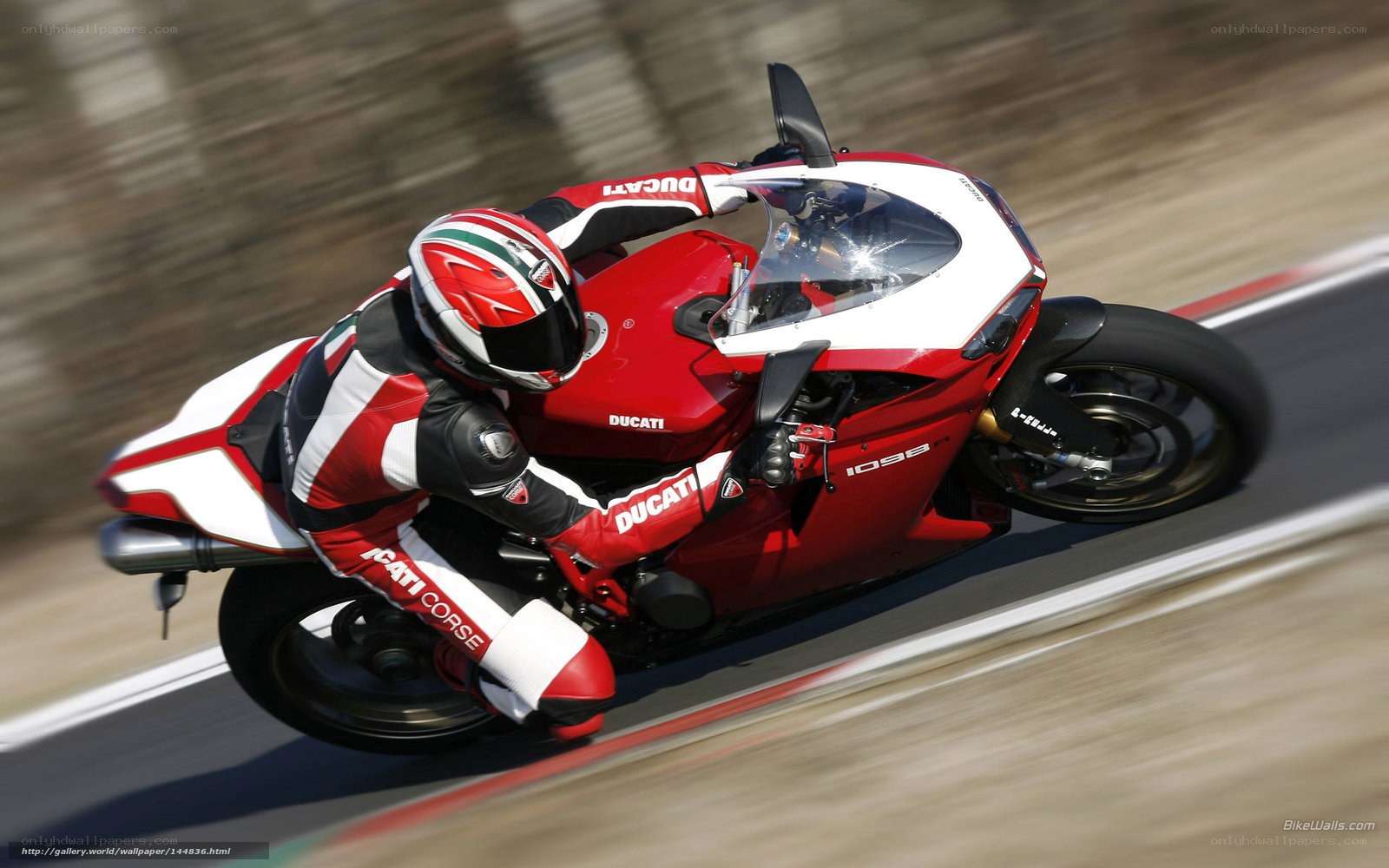 Ducati 1098 on a racetrack