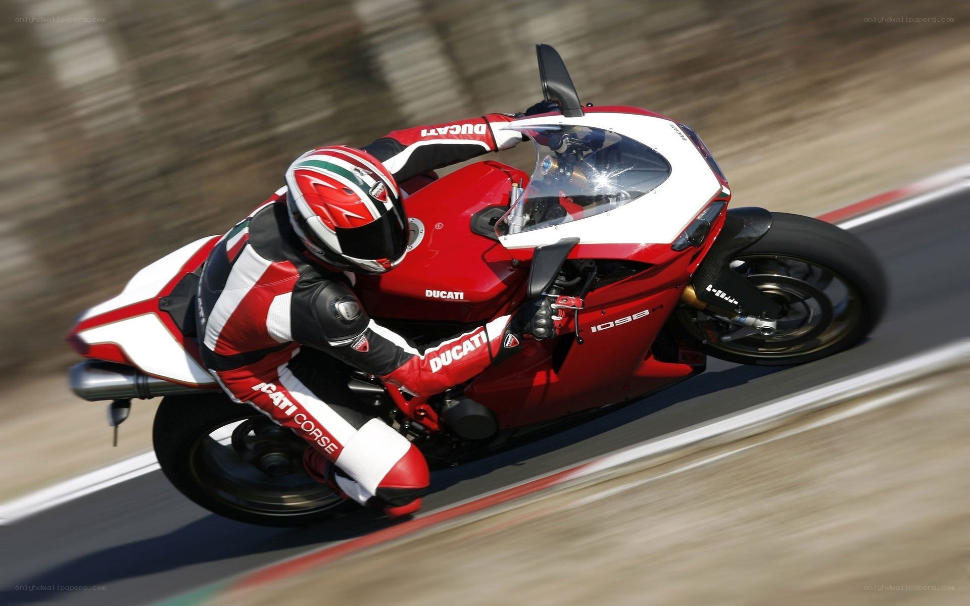 Ducati 1098 on a racetrack