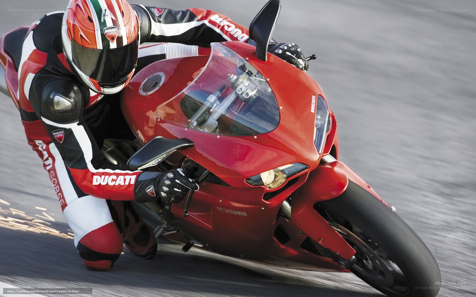 Ducati 1098 on a racetrack