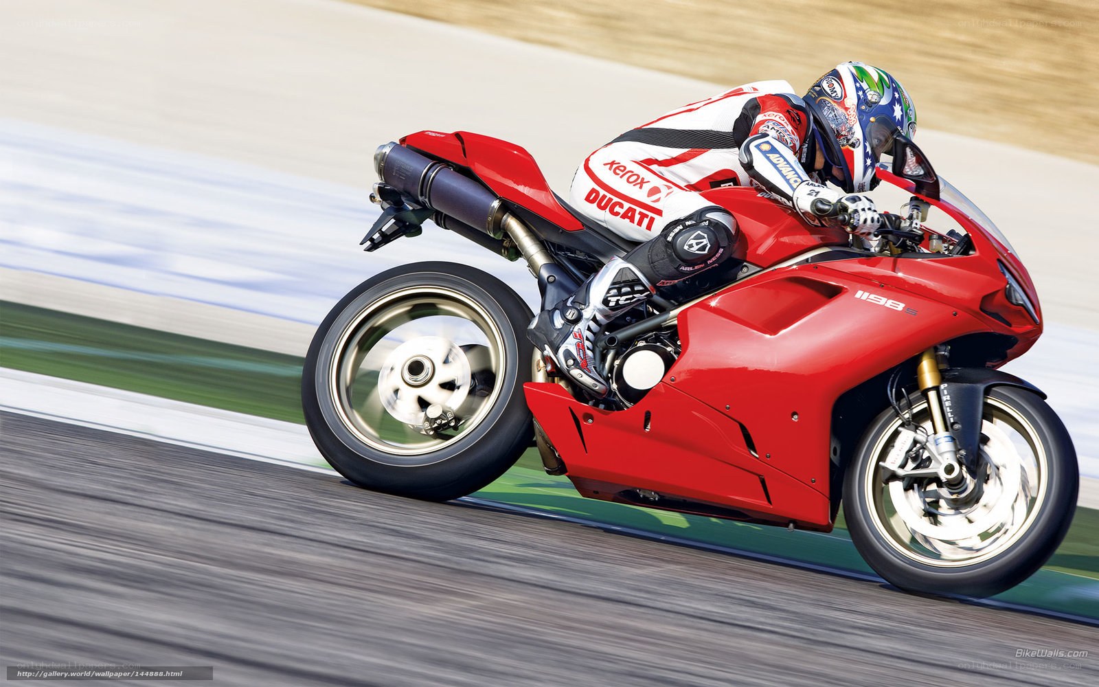 Ducati 1198S on a racetrack