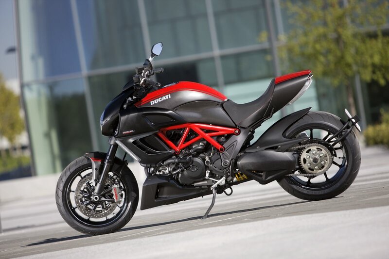 Ducati Diavel Motorcycle — Black, Modern