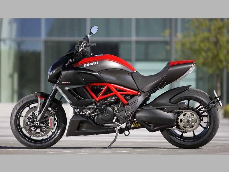 Ducati Diavel Motorcycle — Black, Neutral
