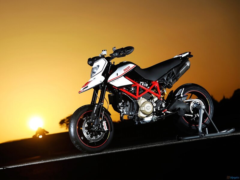 Ducati Hypermotard at sunset