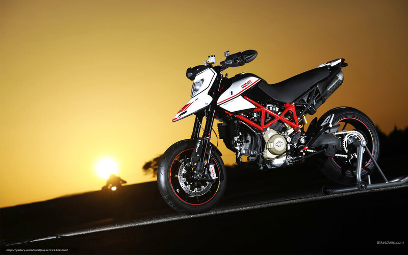 Ducati Hypermotard Motorcycle — Yellow