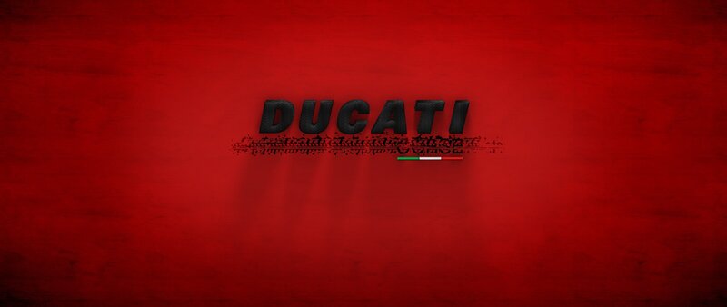 Ducati Logo on Red
