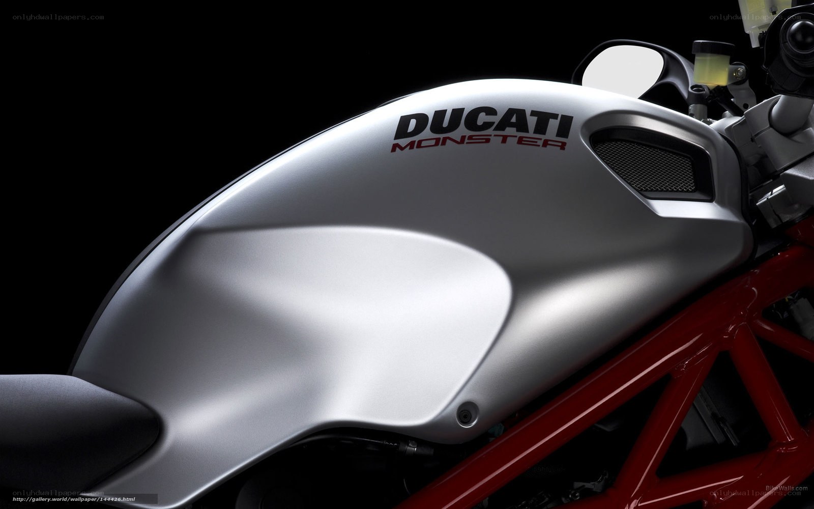 Ducati Monster motorcycle fuel tank