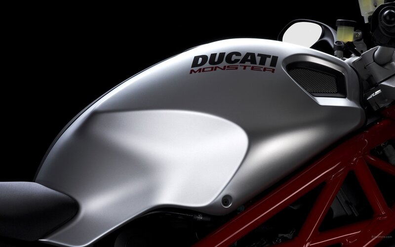 Ducati Monster Motorcycle — Silver