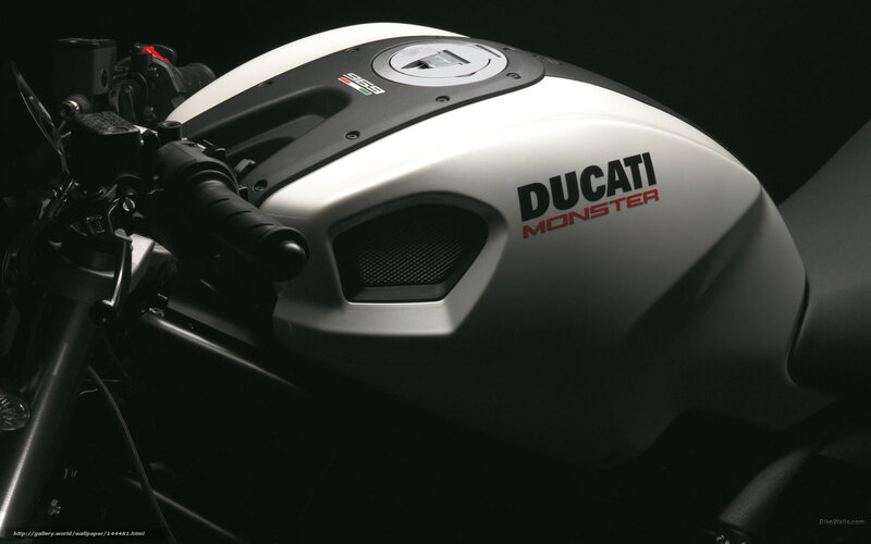 Ducati Monster Motorcycle — White