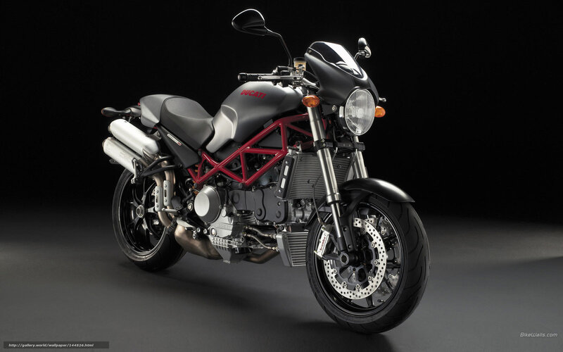 Ducati Motorcycle — Black, Dramatic, Photograph