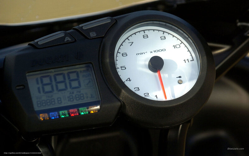 Ducati Motorcycle Dashboard — Black