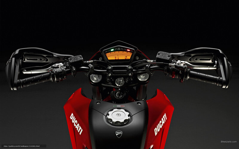 Ducati motorcycle dashboard view
