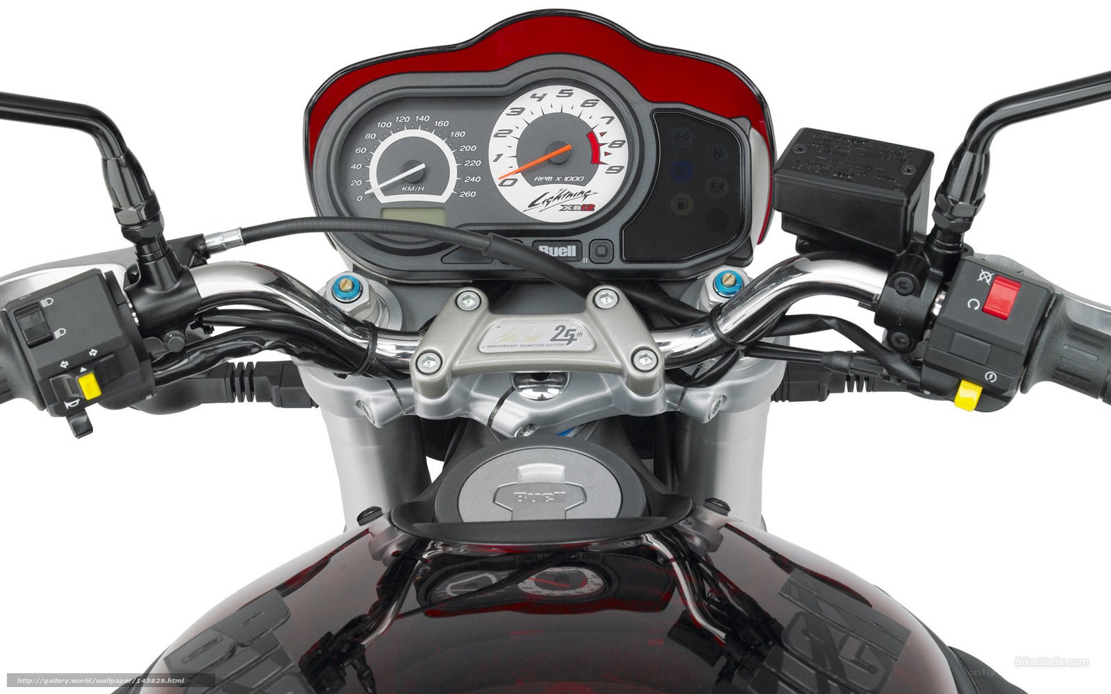 Ducati motorcycle dashboard