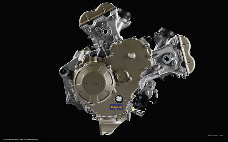 Ducati Motorcycle Engine — Silver