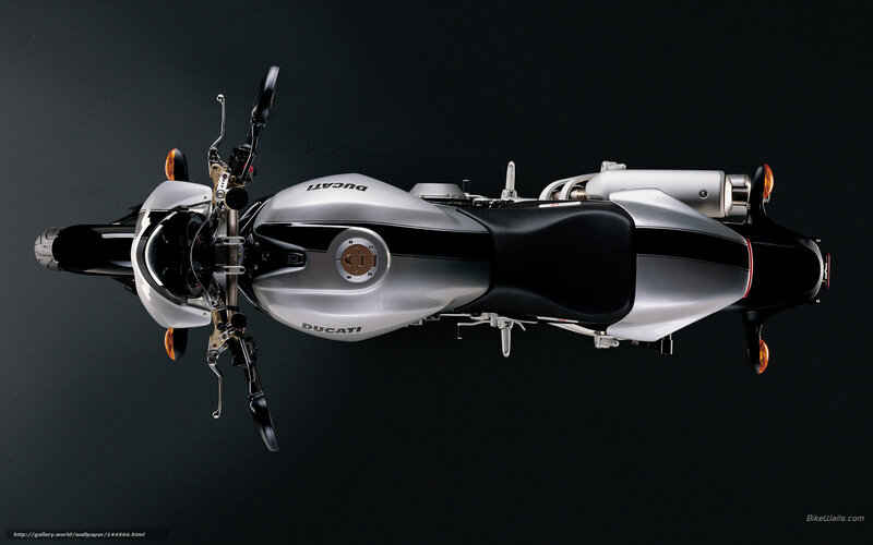 Ducati motorcycle from above